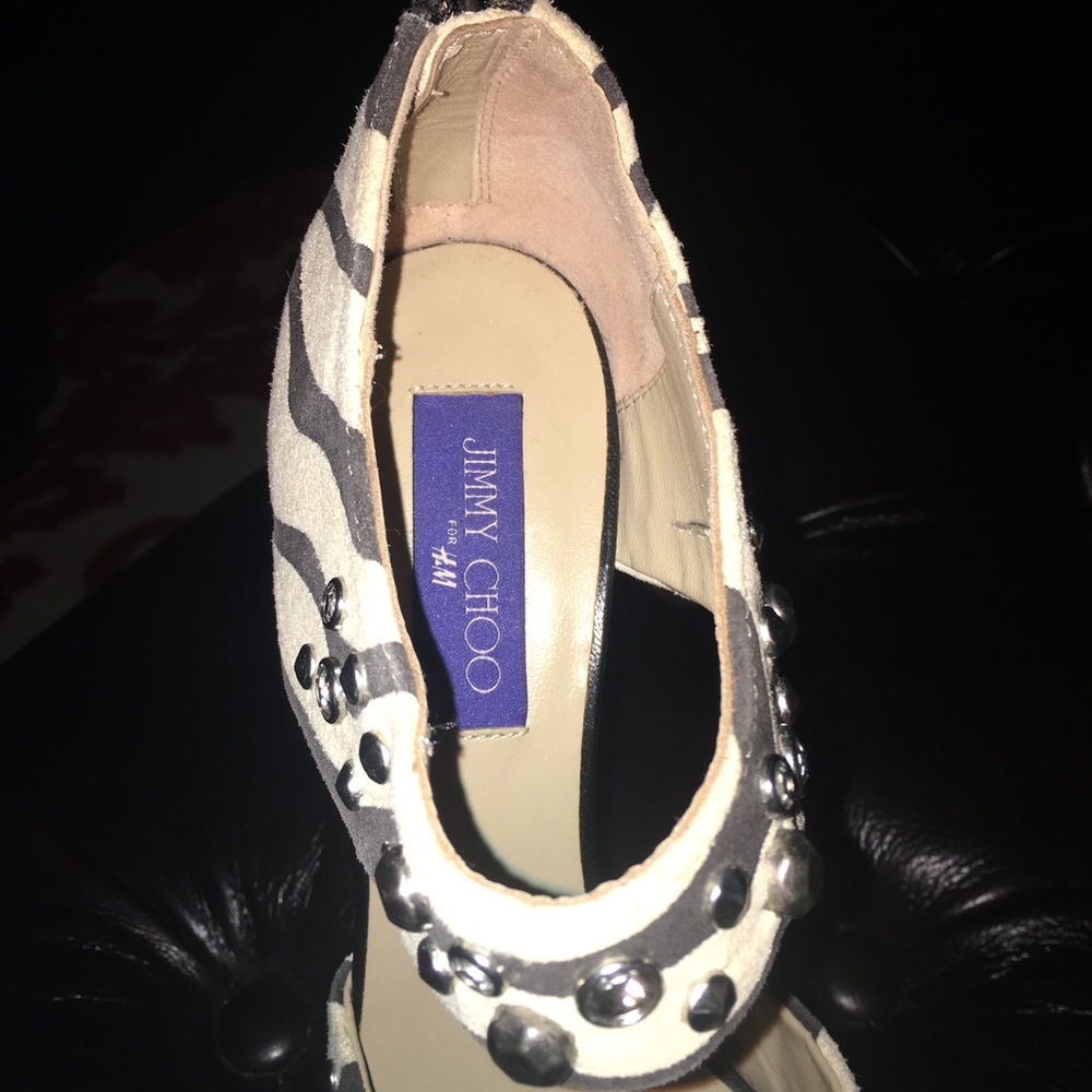 Zebra Print Sexy Jimmy Choo For H&M Heels - image 3